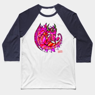 Fallen Angel Pink Dragon Baseball T-Shirt